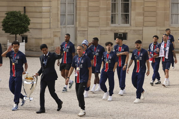 L'arrivée à l'Élysée - Défilé du PSG à Paris © L'arrivée à l'Élysée - Défilé du PSG à Paris ©
