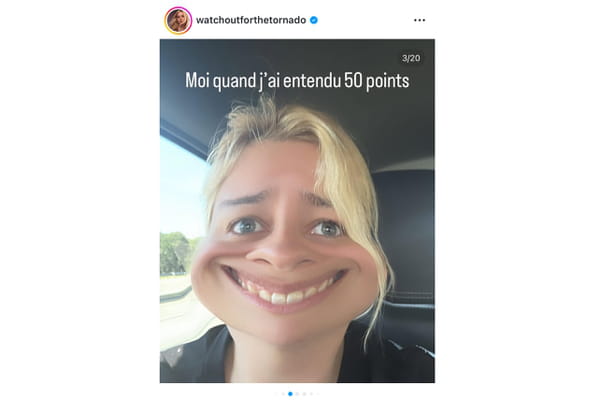 La réaction de Louane sur les votes du public - Eurovision 2025 © La réaction de Louane sur les votes du public - Eurovision 2025 ©