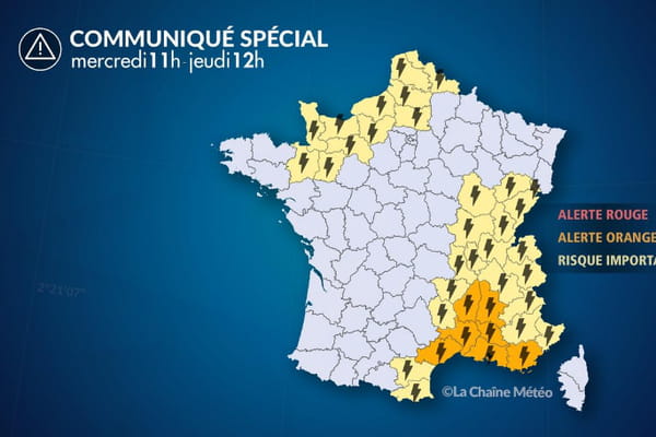 L'est et le nord-ouest de la France en vigilance face aux orages - Orages ©La Chaîne météo L'est et le nord-ouest de la France en vigilance face aux orages - Orages ©La Chaîne météo